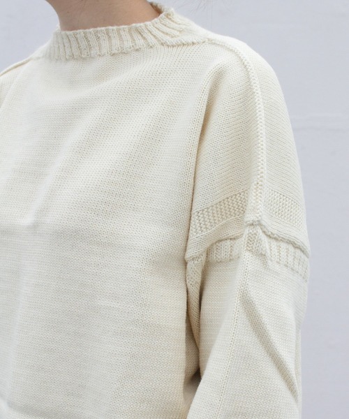 ターを ニット Le Tricoteur/ルトリコチュール オフショルダー ガンジーセーター OFFSHOULDER GUERNSEY SWEATER #03 ZOZOTOWN PayPayモール店 - 通販 - PayPayモール なりますの