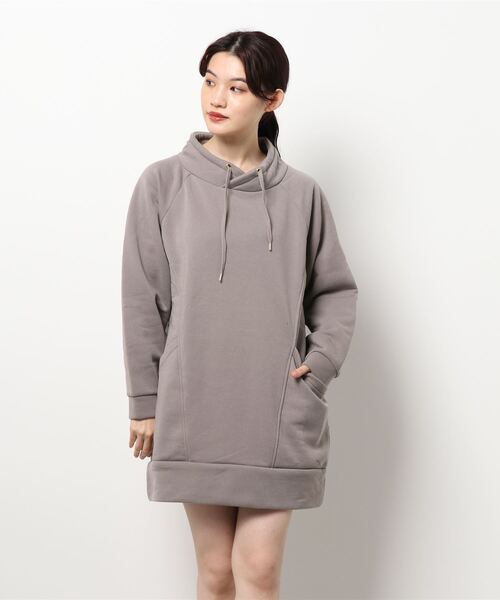 チュニック 裏起毛素材スタンドネックチュニック|ZOZOTOWN |11