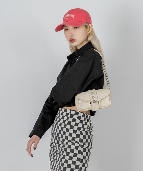 ブラウス シャツ シンプルカラークロップドシャツ レディース | FOLLOWIN | 15