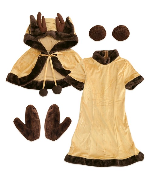 OSYAREVO コスプレ キッズ トナカイ ポンチョ クリスマス X-mas