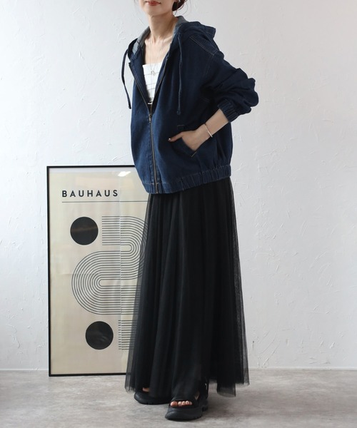 watari様専用 美品☆デ プレ ソフトデニムノーカラージャケット デニム