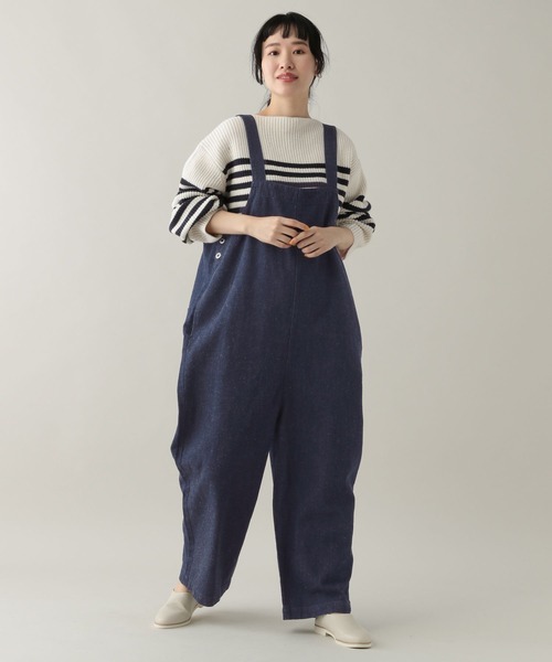 サロペット オーバーオール 《Natural by studio CLIP》綿麻デニムサロペット 72086425ZOZOTOWN