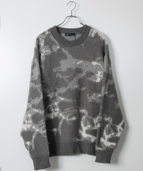 希少 美品 LAD MUSICIAN 19aw モヘアダブルジャガードニット LAD MUSICIAN（ラッドミュージシャン）の「モヘアダブルジャガード