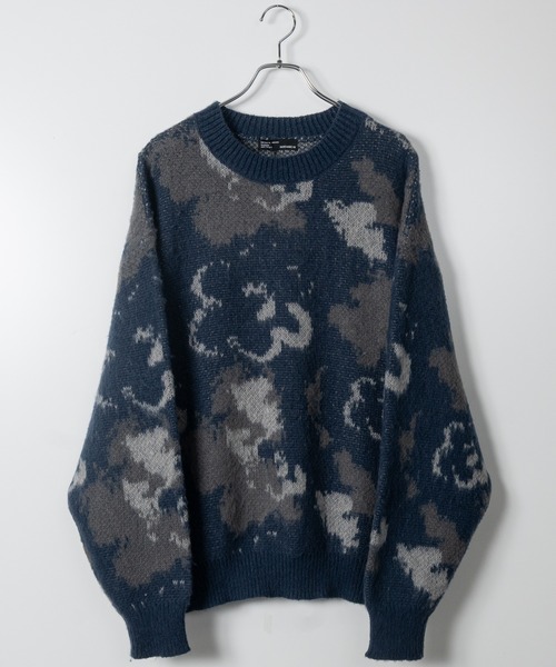 希少 美品 LAD MUSICIAN 19aw モヘアダブルジャガードニット LAD MUSICIAN（ラッドミュージシャン）の「モヘアダブルジャガード