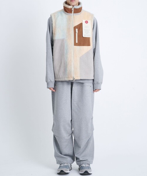 SHINYAKOZUKA シンヤコヅカ usa vest 切返し ジップ ベスト SHINYAKOZUKA（シンヤコヅカ） ベスト 「SHINYAKOZUKA/シンヤコズカ