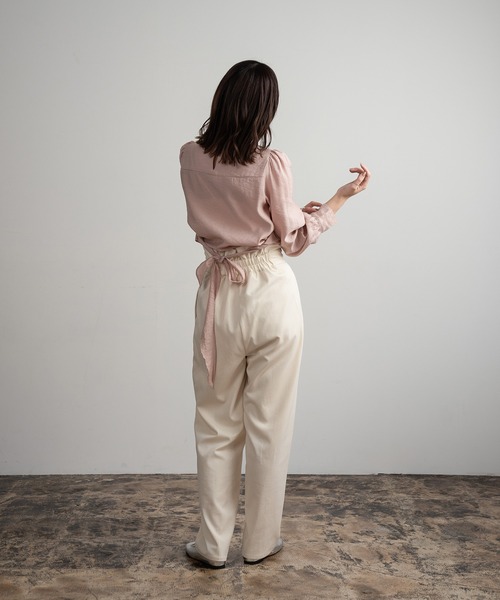 amiur blouse beige エミレ ブラウス ベージュ Amiur（エミレ）の「pin tuck blouse（シャツ/ブラウス）」 - WEAR