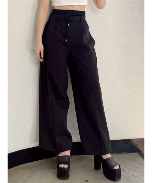パンツ GYDA GYDA パンツ ダブルウエストツイルパンツ レディース : ZOZOTOWN