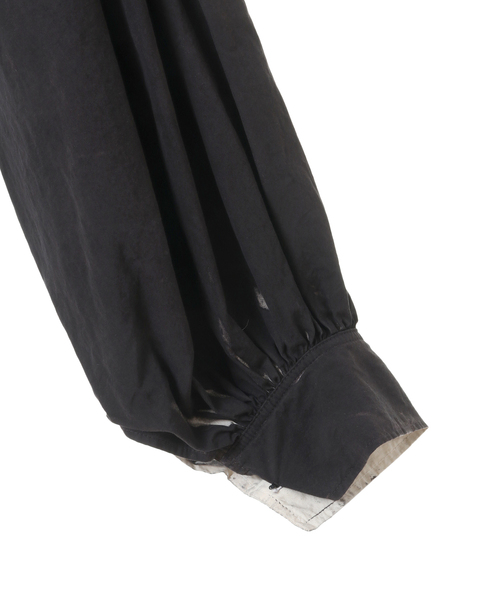 ブラウス シャツ 「CURRENTAGE/カレンテージ」spray dyeing Collarless  Shirt レディース martinique ブラウス シャツ 「CURRENTAGE/カレンテージ」spray