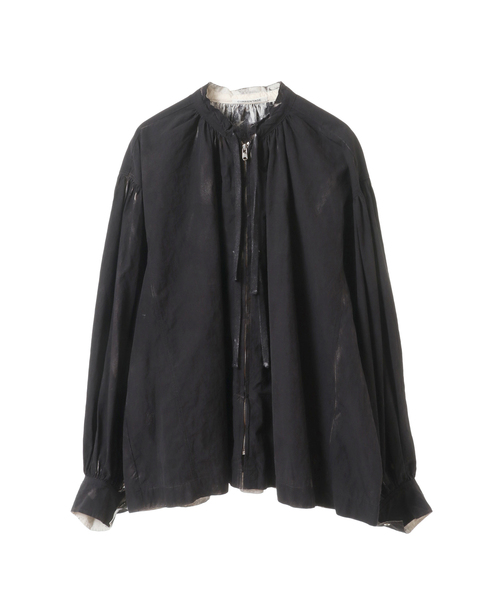 ブラウス シャツ 「CURRENTAGE/カレンテージ」spray dyeing mock shirt レディース martinique ブラウス シャツ 「CURRENTAGE/カレンテージ」spray