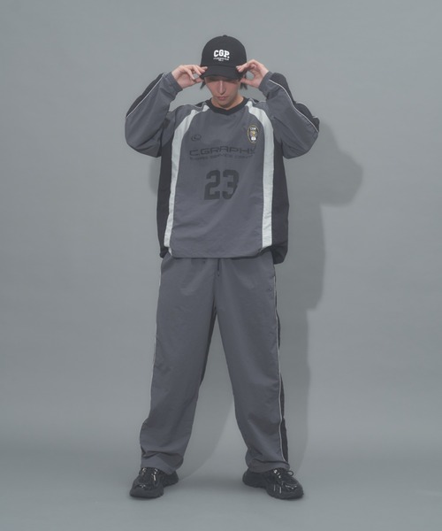 【 codegraphy 】HWASUM 配色 スポーツ PANTS codegraphy パンツ Synthetic fiber color scheme sports String