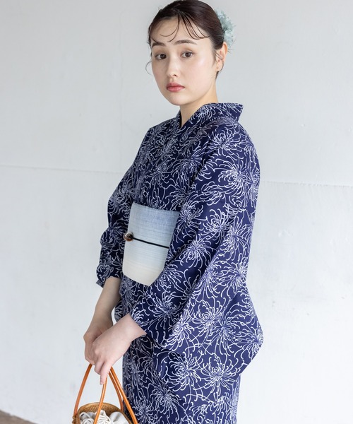 浴衣 「二橋染工場」捺染こだわり浴衣2点セット レディース : ZOZOTOWN