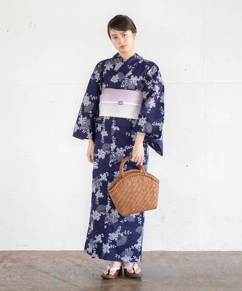 浴衣 「二橋染工場」捺染こだわり浴衣2点セット レディース : ZOZOTOWN