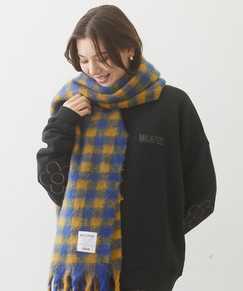 MILKFED. マフラー ストール CHECKERED SCARF レディース メンズ