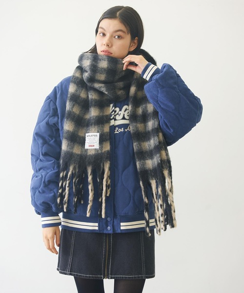 MILKFED. マフラー ストール CHECKERED SCARF レディース メンズ