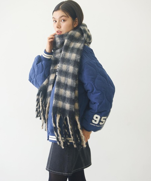 MILKFED. マフラー ストール CHECKERED SCARF レディース メンズ