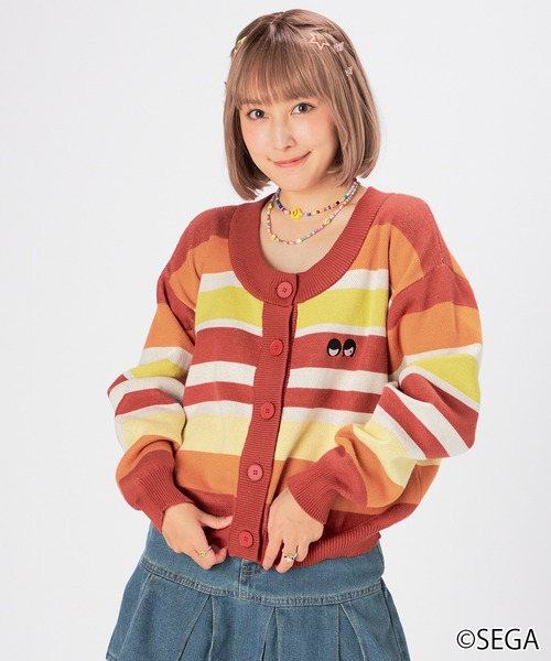 ニット セーター オシャレ魔女 ラブ and ベリー × ZOZOTOWN 　マルチストライプニット レディース