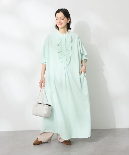 CRAFT STANDARD BOUTIQUE シャツワンピース デシンフリル