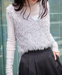 tシャツ 長袖チュールシアートップス レディースの詳細画像5