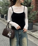 tシャツ 長袖チュールシアートップス レディースの詳細画像4