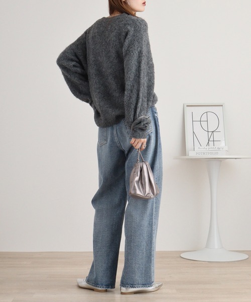 EGLANTINE ニット セーター Eglantine シャギーロゴニット