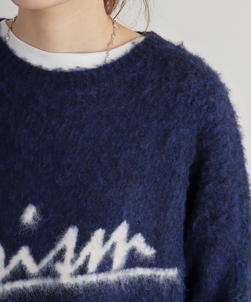 EGLANTINE ニット セーター Eglantine シャギーロゴニット