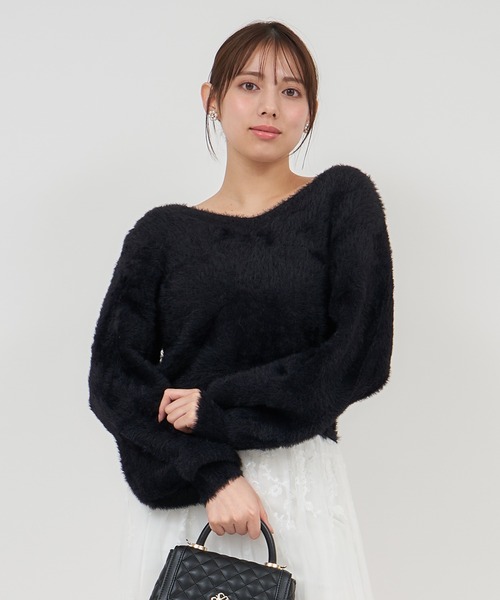 ニット セーター パーティーシャギーニット レディース ROYAL PARTY ニット セーター シャギーニットトップス