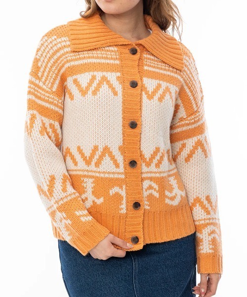 ニット セーター RVCA レディース TIDAL SWEATER セーター/ルーカロゴローゲージニットカーディガン レディース