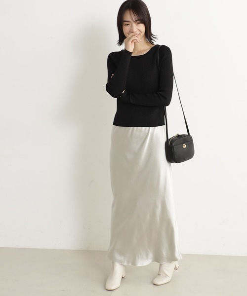 FOUND GOOD（ファウンドグッド） スカート STRサテンフレアSK