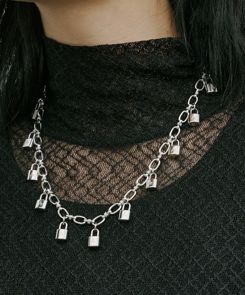 AIVER（アイバー） ネックレス AIVER 11連パドロックネックレス メンズ