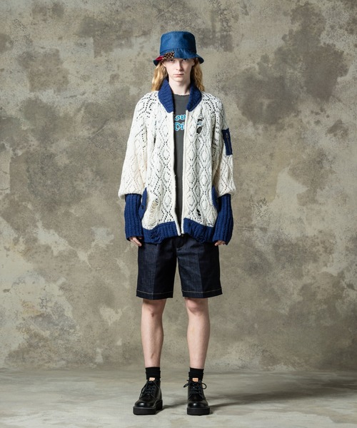 glamb（グラム） ma1 ma-1 Openwork Knit MA-1 / オープンワークニット