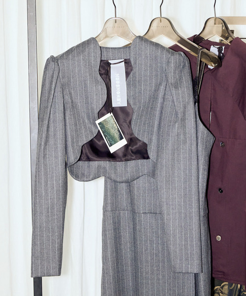 MIOSMOKEY アウター STRIPE BOLERO 242JK004：ジャケット レディース 