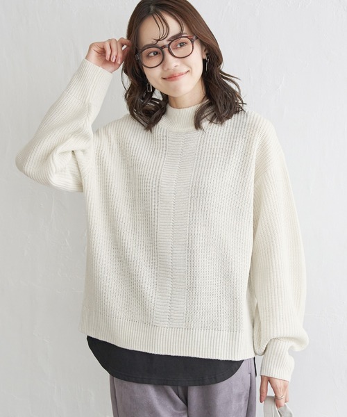 ニット/セーター L'AppartementBorder Turtleneck Knit Wool Silk Cashmere Turtleneck Knit（ニット／セーター）｜L