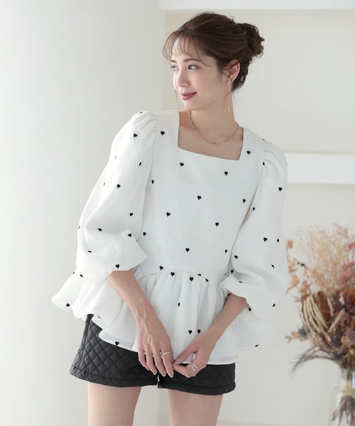 MERAKI ブラウス シャツ ハートトップス レディース : ZOZOTOWN Yahoo