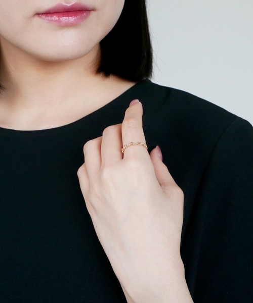 va vendome aoyama 指輪 リング K10YG ゴールド チェーンリング