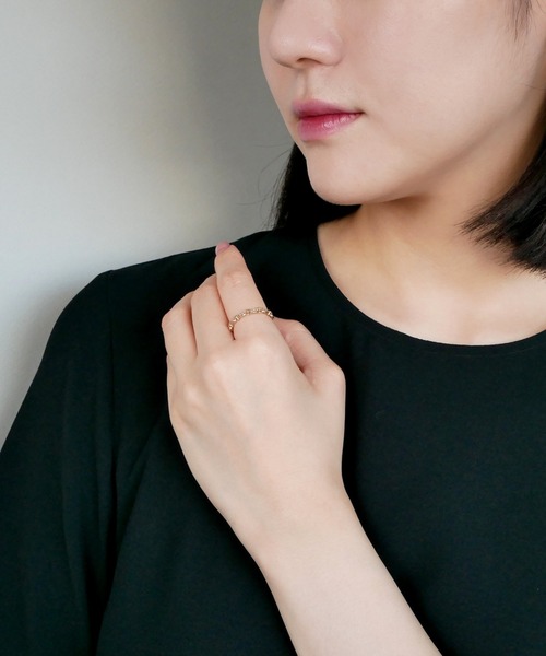 va vendome aoyama 指輪 リング K10YG ゴールド チェーンリング