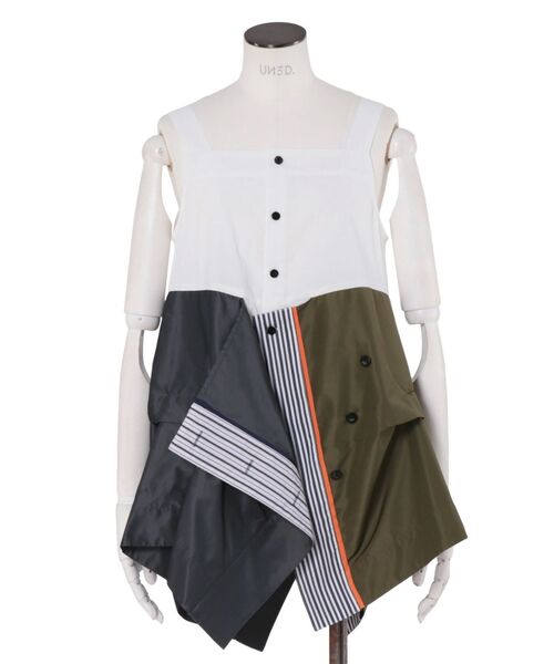 UN3D. ブラウス シャツ W WRAP SHIRT CAMISOLE / ダブルラップ