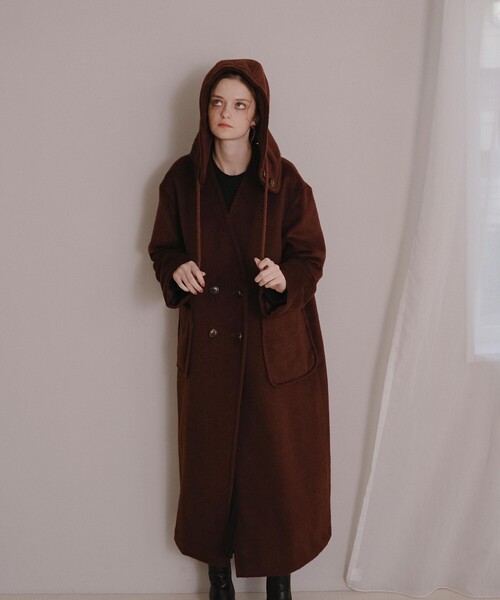 STUDIOUS（ステュディオス） アウター 「PINUE/ピヌエ」フード付きノー