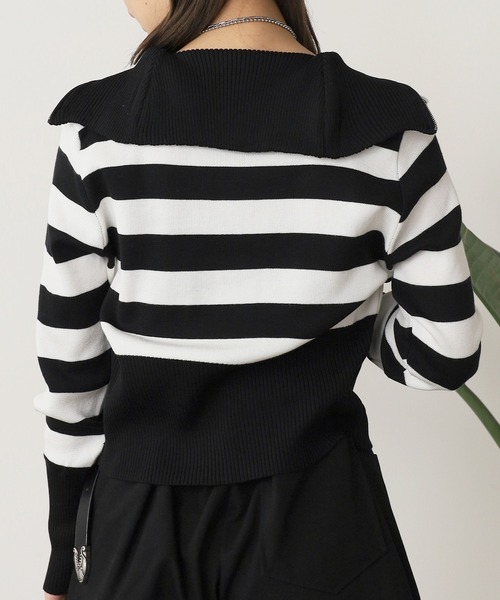 ROOP TOKYO ニット セーター ダブルジップアップニット レディース