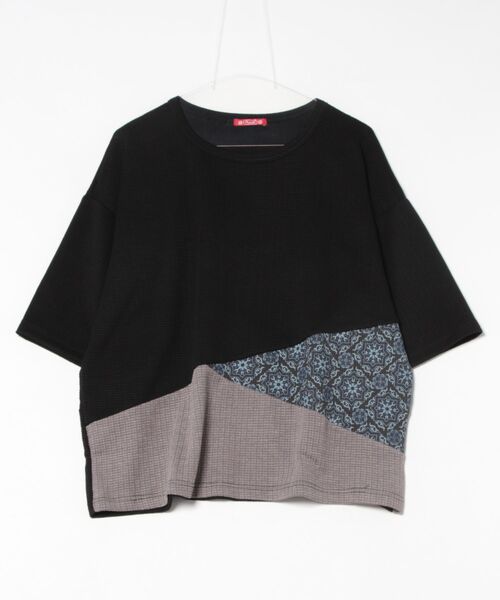 tシャツ 「チャイハネ」シュグパッチワークトップス レディース