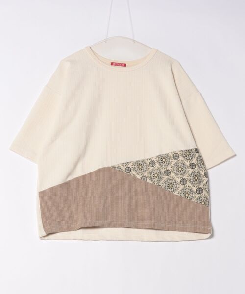 tシャツ 「チャイハネ」シュグパッチワークトップス レディース チャイハネ tシャツ 「チャイハネ」シュグパッチワークトップス
