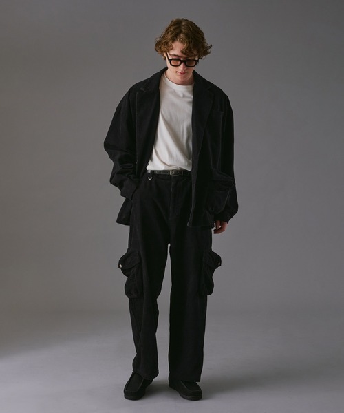 「WETTEMPT」 カーゴパンツ MEDIUM ブラック メンズ_画像5