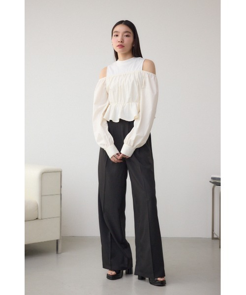 AZUL BY MOUSSY（アズールバイマウジー） スラックス パンツ フロント