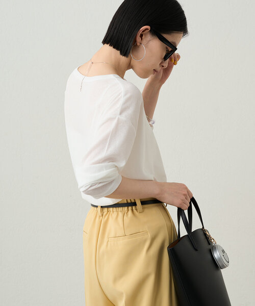 Loungedress tシャツ シアーオーバーロンT レディース