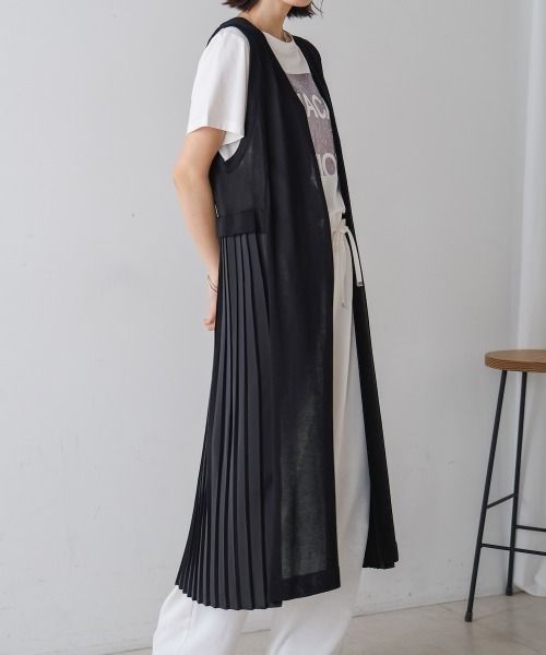 Bou Jeloud（ブージュルード） ベスト ジレ バックプリーツジレ