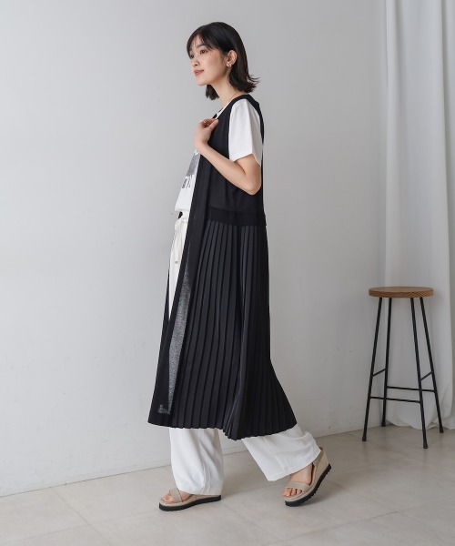 Bou Jeloud（ブージュルード） ベスト ジレ バックプリーツジレ