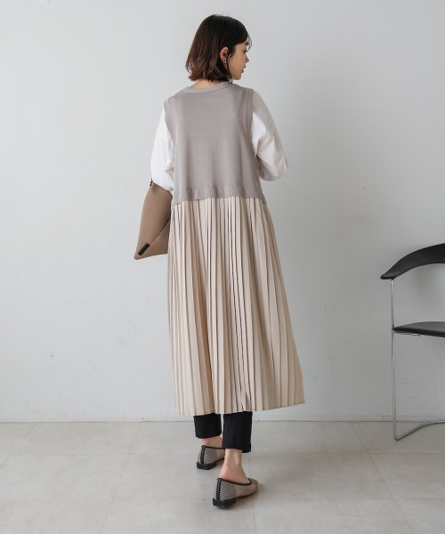 Bou Jeloud（ブージュルード） ベスト ジレ バックプリーツジレ