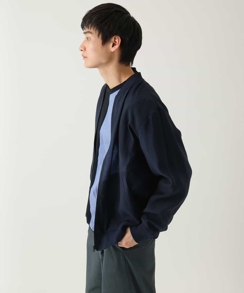 17ss ブルゾン a.v.v ブルゾン アウター 「洗濯機で洗える」シアーリブブルゾン