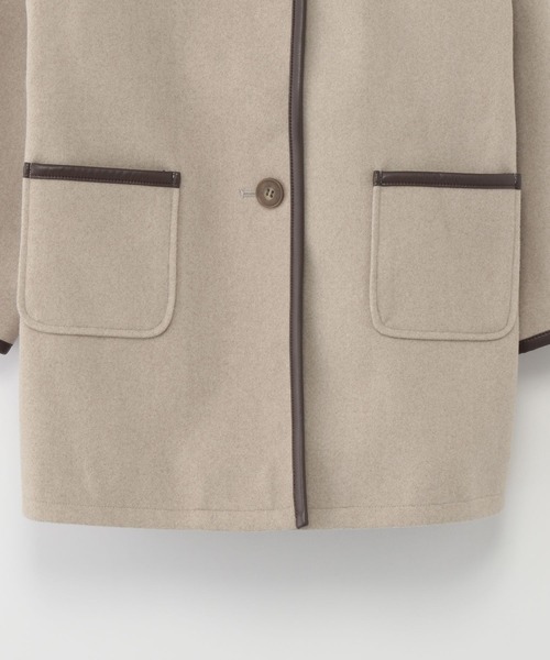 「GLOBAL WORK」 「KIDS」ノーカラーコート 110cm ブラウン系その他4 キッズ_画像6