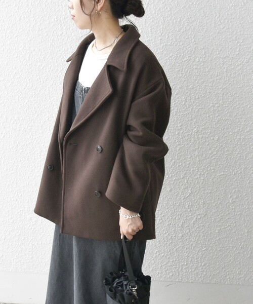 SHIPS any 「SHIPS any」 ピーコート ONE SIZE ネイビー レディース