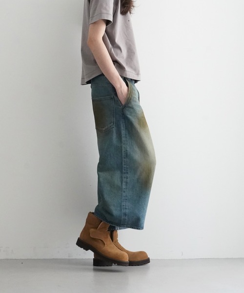order ジーンズ loose denim half pants vintage メンズ